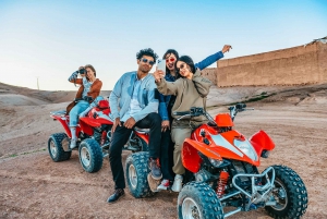 Marrakech: Quad tour naar Palm Oasis en Jbilat woestijn