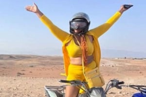 Marrakech: Agafay desert Quad Biking with Dinner show