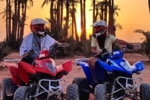 Marrakech: Quadfahren bei Sonnenuntergang in der Palmeraie mit Tee