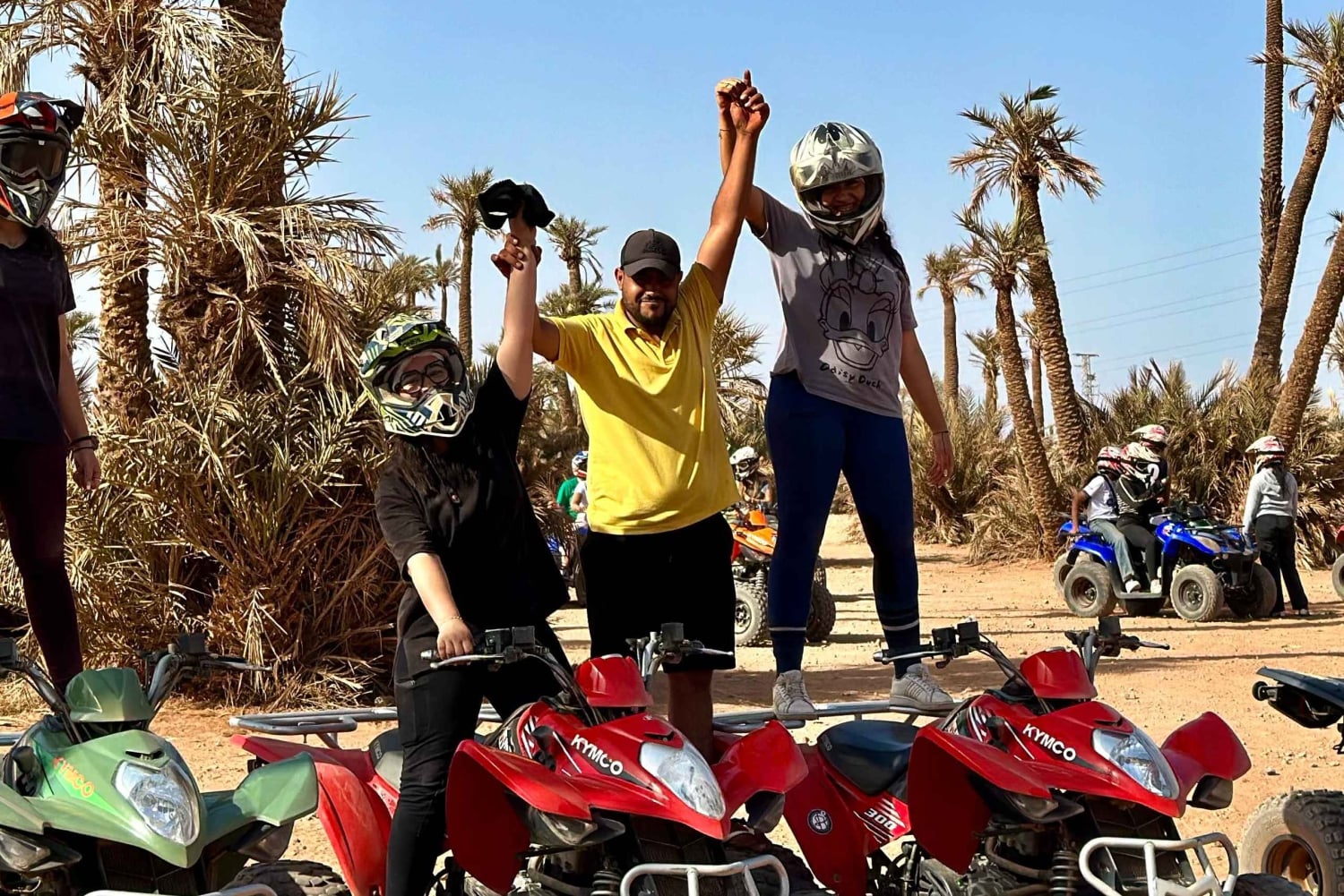 Marrakech: Quad excursion at the palm grove dunes with tea