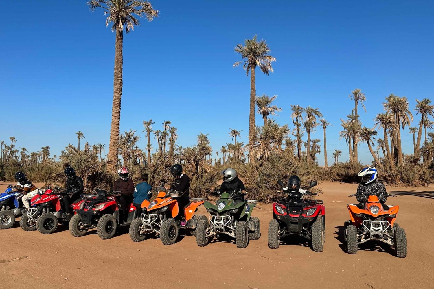 Marrakech: Quad excursion at the palm grove dunes with tea