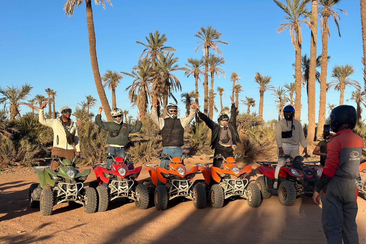 Marrakech: Quad excursion at the palm grove dunes with tea