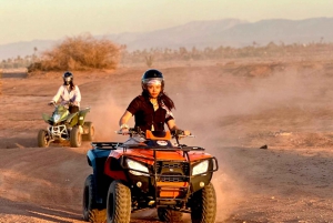 Marrakech: Quad excursion at the palm grove dunes with tea