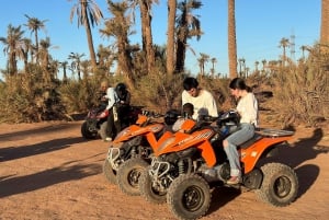 Marrakech: Quad excursion at the palm grove dunes with tea