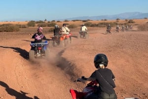 Marrakech: Quad excursion at the palm grove dunes with tea
