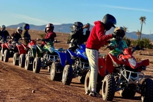 Marrakech: Quad excursion at the palm grove dunes with tea
