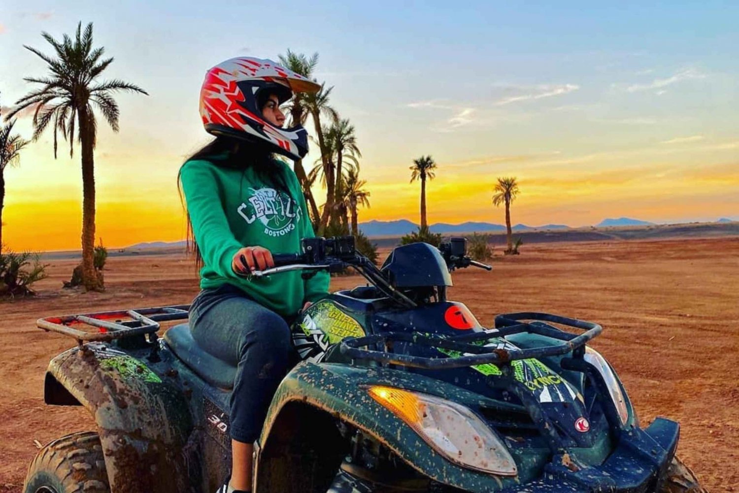 Marrakech: Fyrhjulingstur vid dunsarna i Palmeraie med te
