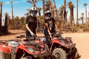 Marrakech: Quad-tur i Palmeraie-dunene med te