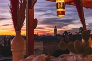 Marrakech: Rooftop Dinner with Koutoubia View