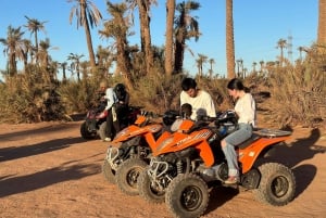 Marrakech:quad excursion at Jbilet desert with Moroccan tea