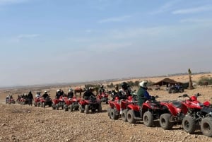 Marrakech: quad excursion at jbilet desert with Moroccan tea