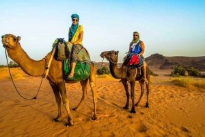 Van:Marrakech Agafay woestijn kamelenrit diner met zonsondergang
