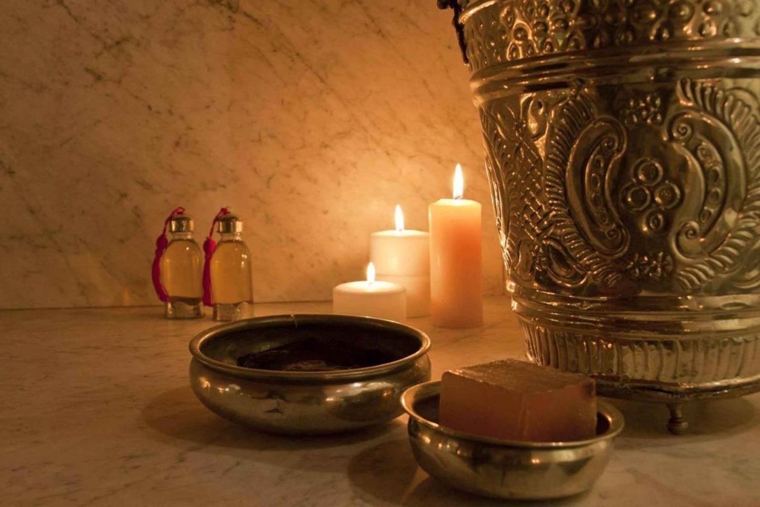 Marrakech : Hammam traditionnel et massage avec transfert depuis l'hôtel