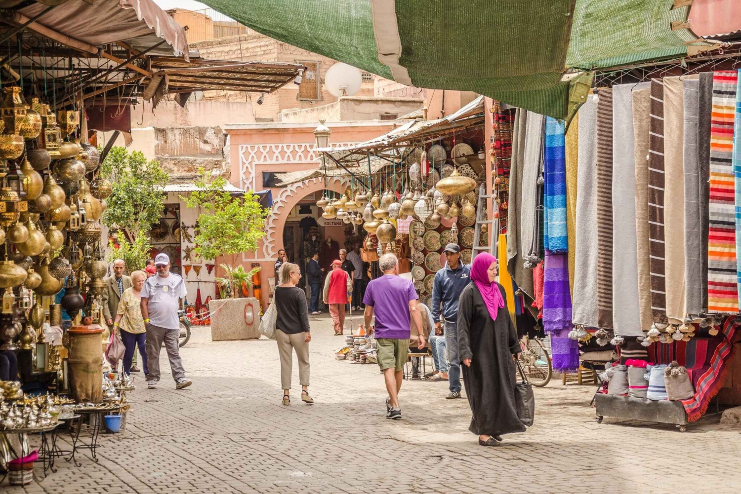 Marrakech : Visite d'une demi-journée de la médina et des souks colorés