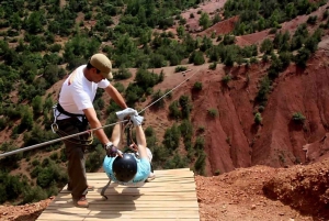 Marrakech: Avventure con zip line e ponti nelle montagne dell'Atlante