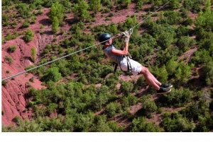 Marrakech : Aventures en tyrolienne et sur les ponts dans les montagnes de l'Atlas