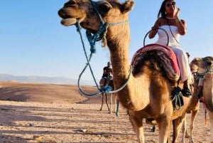 Full Package Agafay Desert camel ride, Quad Bike Dinner Show