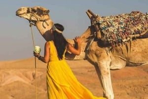 Full Package Agafay Desert camel ride, Quad Bike Dinner Show