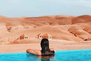 Marrakesh: Excursão ao deserto de Agafay com almoço e piscina