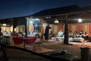 Marrakesh: Aavikon auringonlasku illallisella ja show'lla