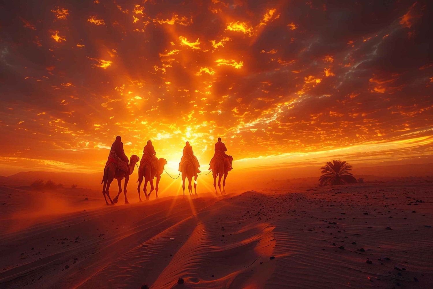 Marrakech: el MEJOR paseo en camello por el desierto de Agafay y cena con espectáculo 2025