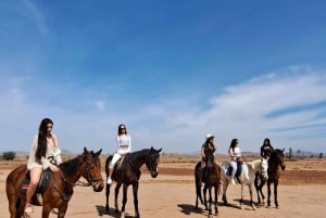 Marrakech: Tour particular a cavalo no palmeiral com chá