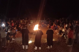 Kameltur med fyrhjuling och middag - spektakel - solnedgång vid Agafay