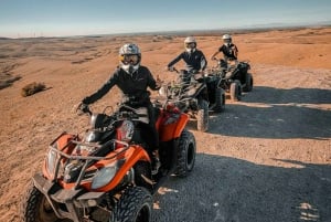 Marrakech: Agafay Quad Bike, Sunset Camel Ride with Dinner