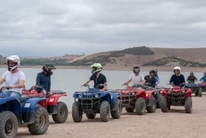 Quad biking at the Lake Takerkoust and Agafay Desert