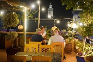 Romantisk marokkansk tagterrassemiddag for par i Marrakech