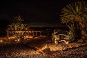 Paseo en camello al atardecer con una cena auténtica en un oasis