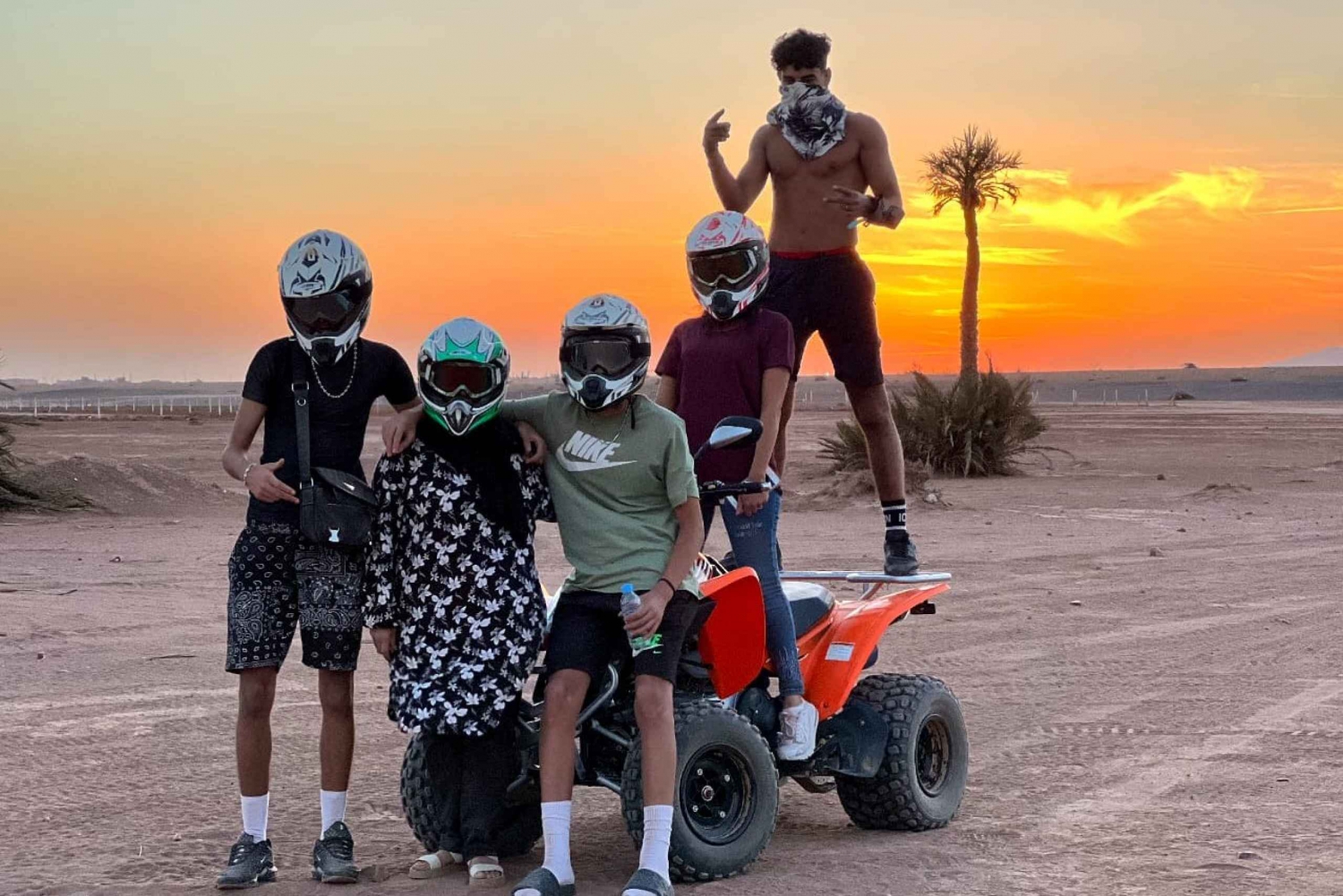 Quadfahren bei Sonnenuntergang in Marrakech