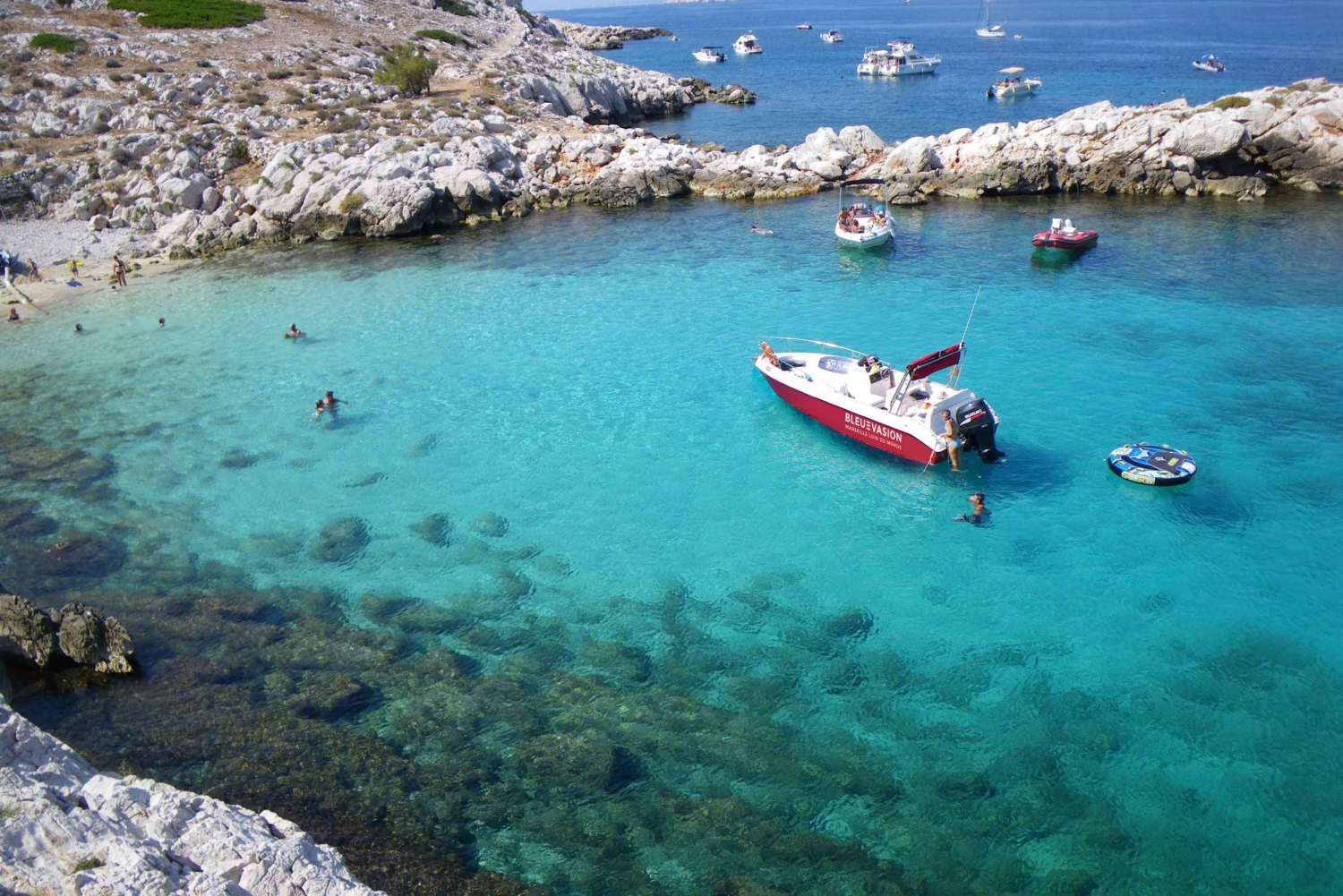 From Marseille: Iconic Calanques Boat Tour with Swimming