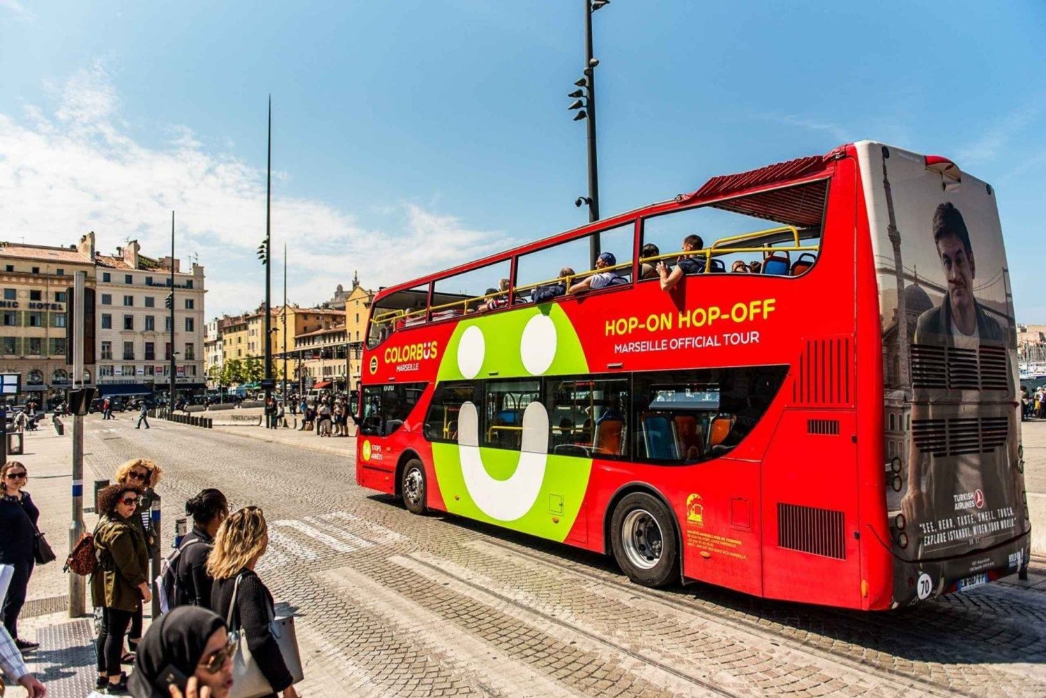 Marseille: Hop-on Hop-off Bus + Sky Center Access