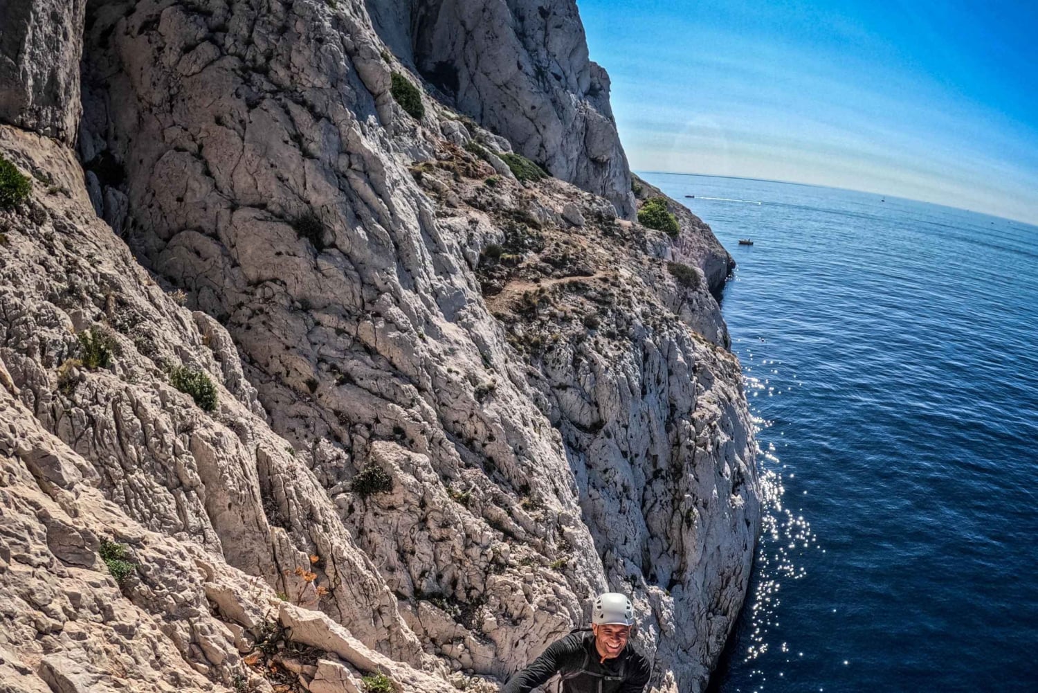 Multi Pitch Climb Session in the Calanques near Marseille