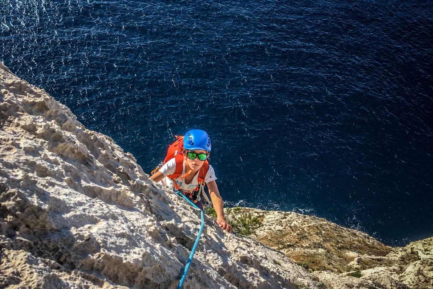 Multi Pitch Climb Session in the Calanques near Marseille