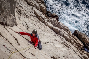 Multi Pitch Climb Session in the Calanques near Marseille