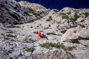 Multi Pitch Climb Session in the Calanques near Marseille