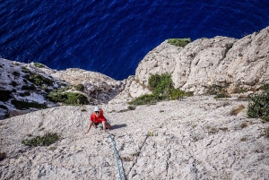 Multi Pitch Climb Session in the Calanques near Marseille