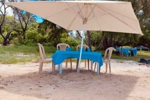 Blaue Bucht: Bootsfahrt zur ile au cerf (5 Inseln, Barbecue)