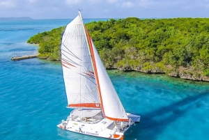 Viagem de catamarã para a Ilha Aux Cerfs com transporte de ida e volta