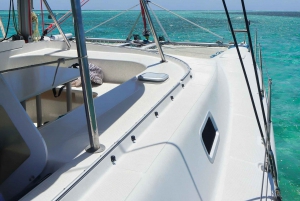 Viagem de catamarã para a Ilha Aux Cerfs com transporte de ida e volta