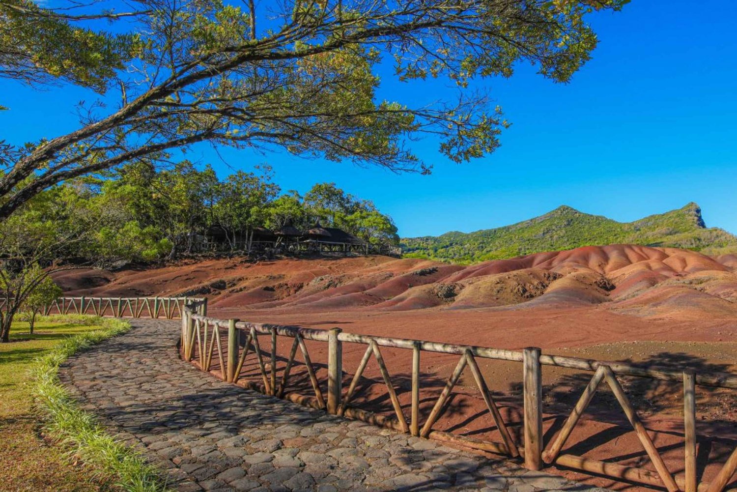 Chamarel: 7-Farben-Erde-Geopark-Eintrittsticket mit Mittagessen