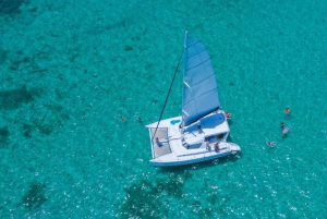 Catamaran privé exclusif pour l'île aux Cerfs avec déjeuner