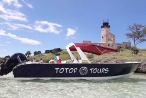 From Blue Bay: Ile aux Cerfs Speedboat Excursion with BBQ