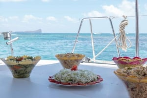 Ganztägige Katamaran-Luxus-Kreuzfahrt zu den nördlichen Inseln mit Mittagessen