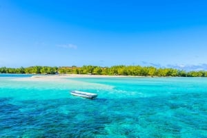 Grand Bay: Katamaran-Kreuzfahrt nach Flat Island mit BBQ-Mittagessen