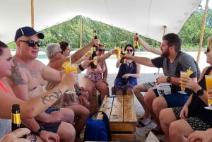 Ile aux Cerfs: saari- ja vesiputousretki pikaveneellä lounaalla