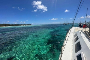 Ilot Gabriel: Catamaran Cruise with Snorkeling & BBQ Lunch