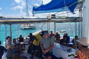 Ilot Gabriel: Catamaran Cruise with Snorkeling & BBQ Lunch